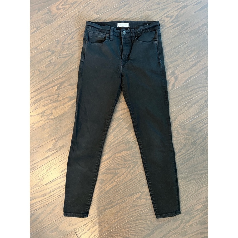 Madewell Black 9” High-Rise Skinny Jeans
